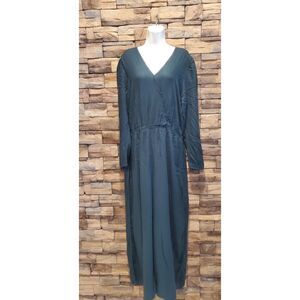 A NEW DAY ROMPER GREEN LONG SLEEVE RAYON SIZE 2X
